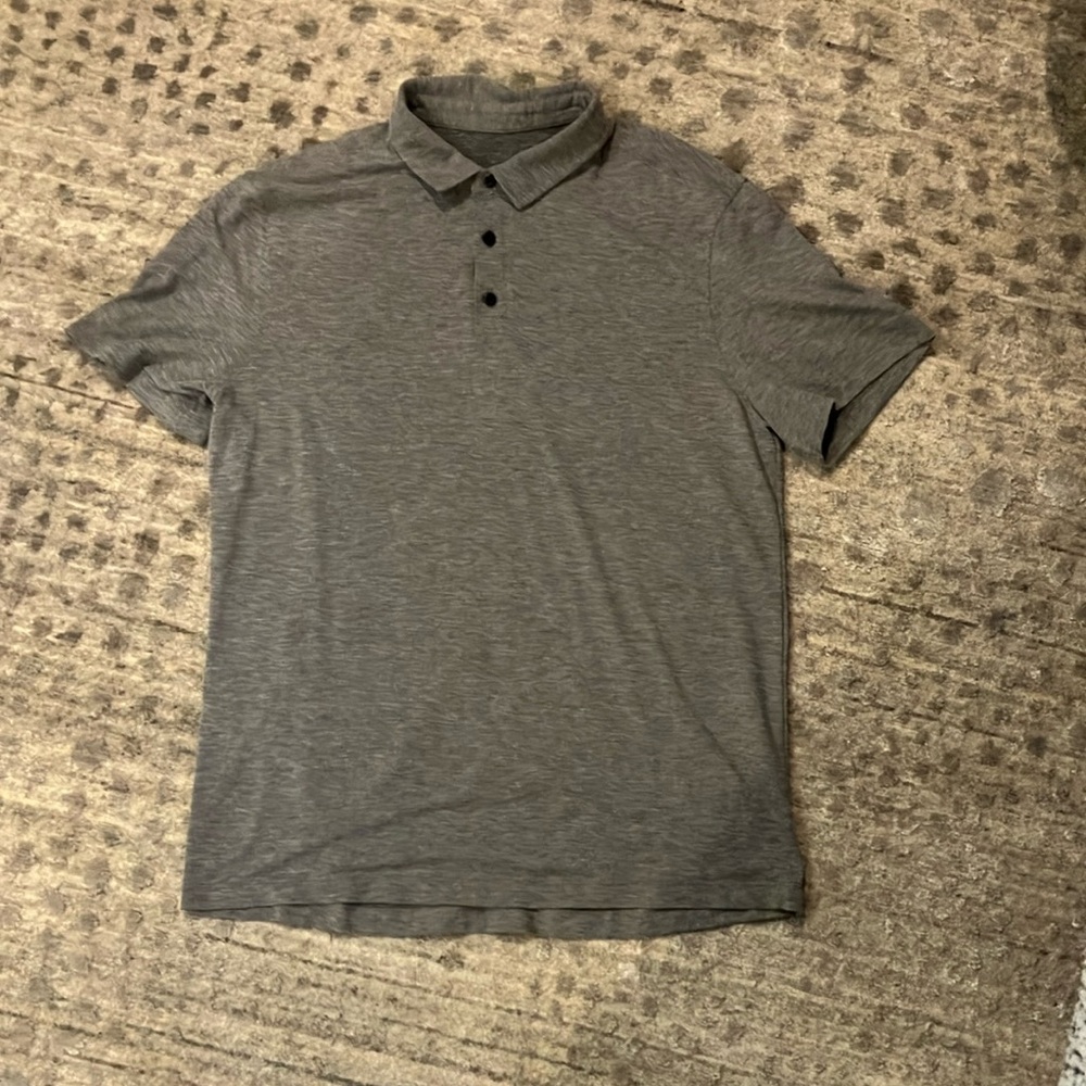 Men's Lululemon Gray Polo Shirt Size M